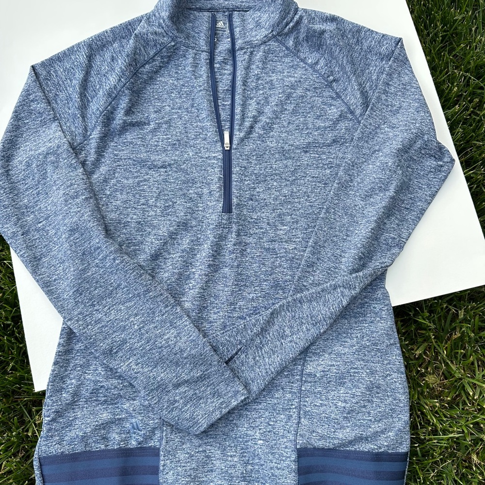 Adidas 3 quarter zip with thumb holes